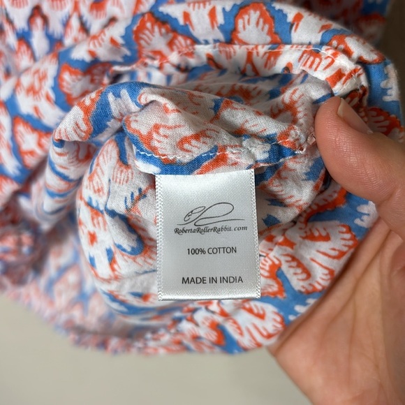 Roberta Roller Rabbit Women's Vneck Tunic Silk Blouse Long sleeve Size XL - Picture 6 of 9